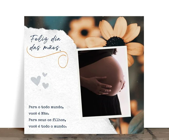 Azulejo Personalizado Mãe Todo o Mundo com Foto 15x15 - foto 1