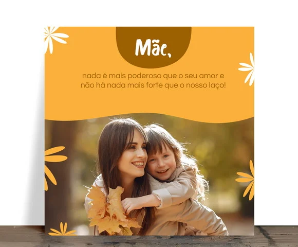 Azulejo Personalizado Mãe "nosso Laço" com Foto 15x15 - foto 1
