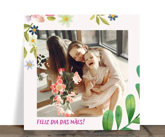 Azulejo Personalizado Feliz Dia das Mães com Foto e Arte - foto 1