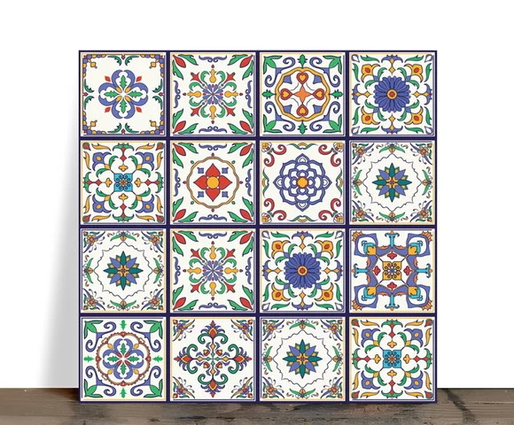 Azulejo Decorativo Mosaico Cores Rústicas 15x15 Cerâmica