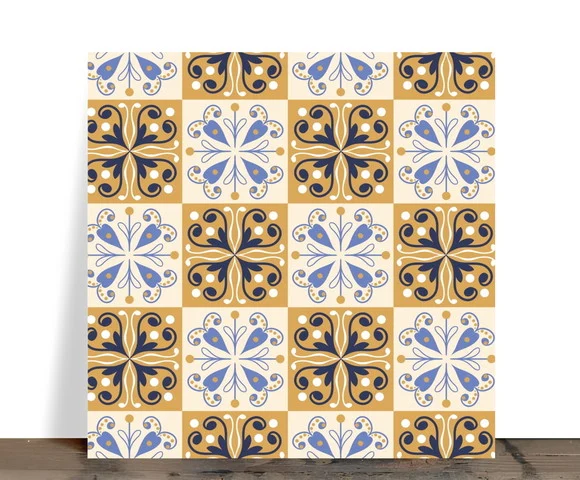 Azulejo Decorativo Azulejaria Portuguesa 15x15 Cerâmica