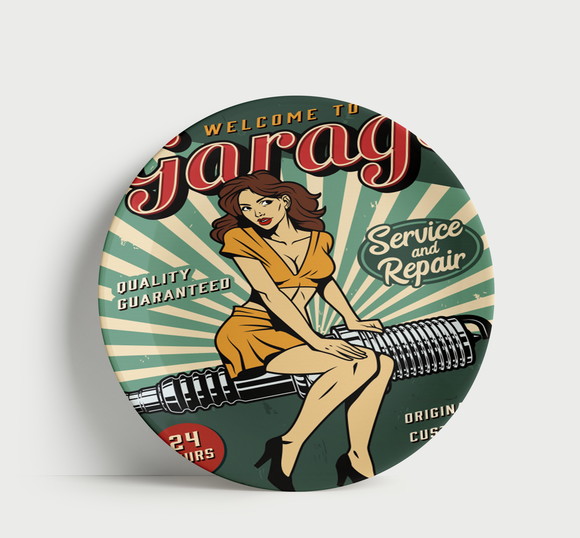 Prato Decorativo Garage Service And Repair - Porcelana 21cm - foto 1