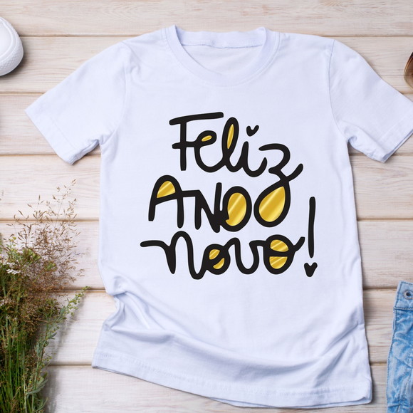 Camiseta Reveillon Feliz Ano Novo - foto 1
