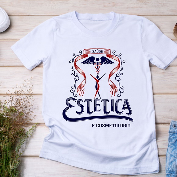 Camiseta Estética e Cosmetologia Profissão e Saúde - foto 1