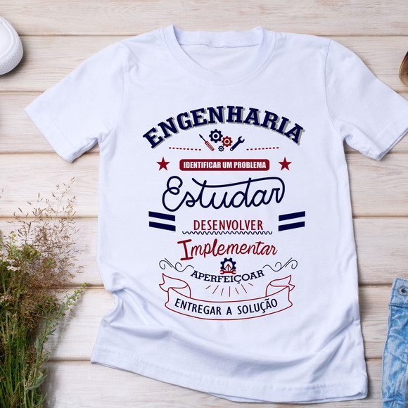Camiseta Profissão Engenharia - foto 1
