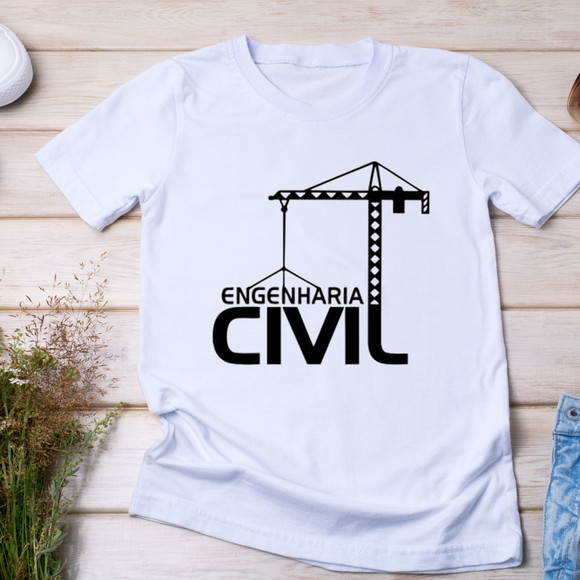Camiseta Profissão Engenharia Civil - foto 1