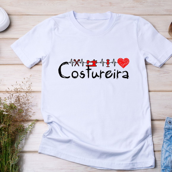 Camiseta Costureira - Profissão e Paixão - foto 1