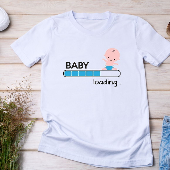 Camiseta Gravidez - Baby Loading (bebê Carregando) - foto 1