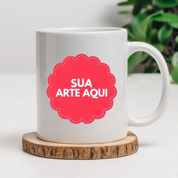 Caneca Cerâmica Personalizada 350ml - Produção Rápida - foto 1