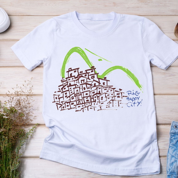Camiseta Rio de Janeiro Favela Pão de Açucar Arte Urbana - foto 1