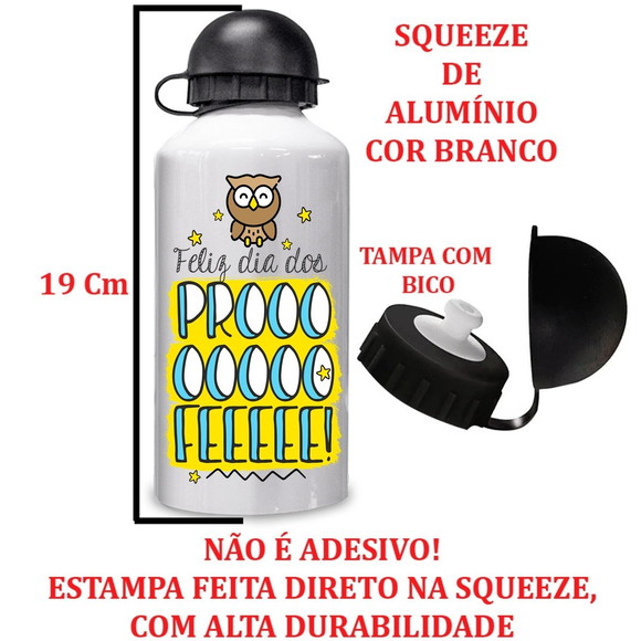 Squeeze de Alumínio Dia dos Professores Feliz Dia Profee - foto 1