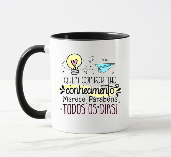 Caneca Professor Quem Compartilha Conhecimento - foto 1
