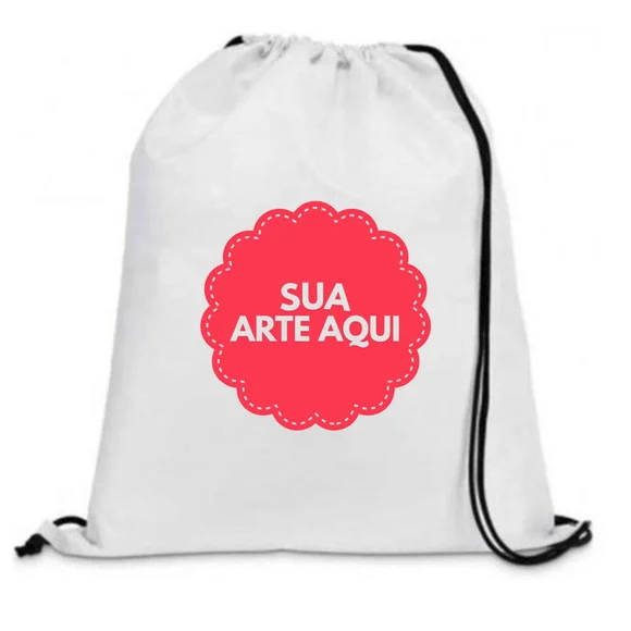 10 Mochilinhas Personalizada 30x40 em Tecido Oxford - foto 1