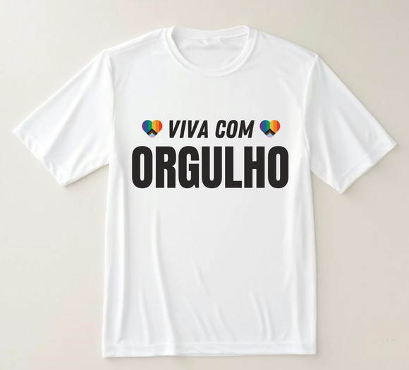 Camiseta Lgbtqia+ Viva com Orgulho ? Moda com Atitude - foto 1