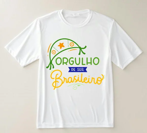 Camiseta Orgulho de Ser Brasileiro Brasil - foto 1