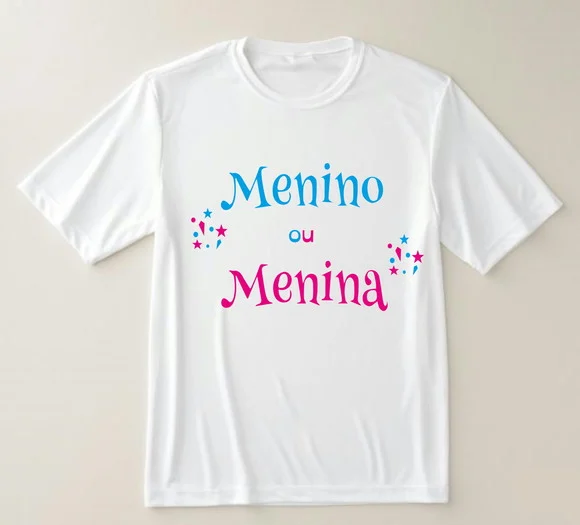 Camiseta Chá Revelação Menino ou Menina