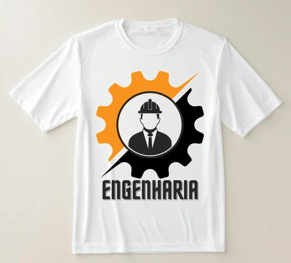 Camiseta Profissão Engenharia Engrenagem - foto 1