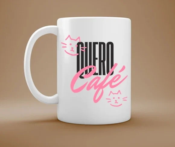 Caneca Gatos e Café Quero Café e Fofura - foto 1