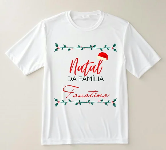 Camiseta Família de Natal Personalizada - Celebre em Estilo - foto 1