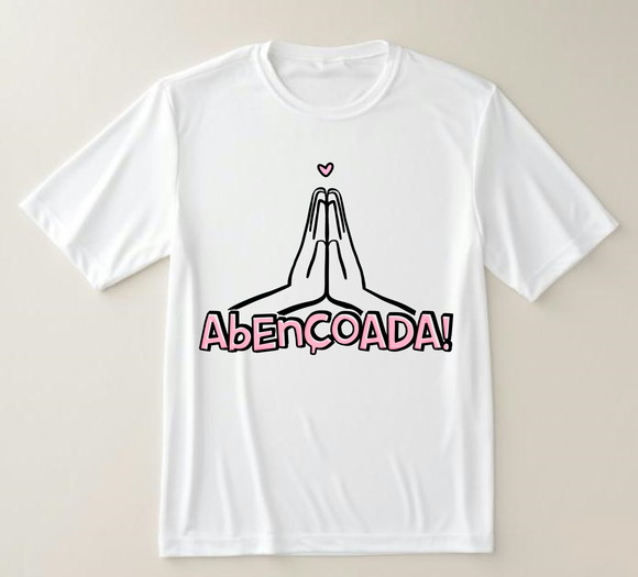 Camiseta Feminina Abençoada Estilo e Fé em Uma Só Peça - foto 1