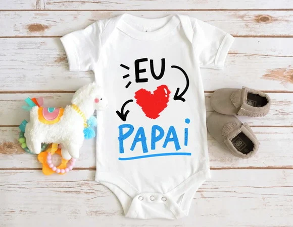 Body Infantil Eu Amo Papai - foto 1