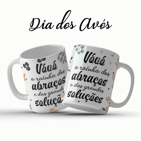 Caneca Vovó Rainha dos Abraços - foto 1