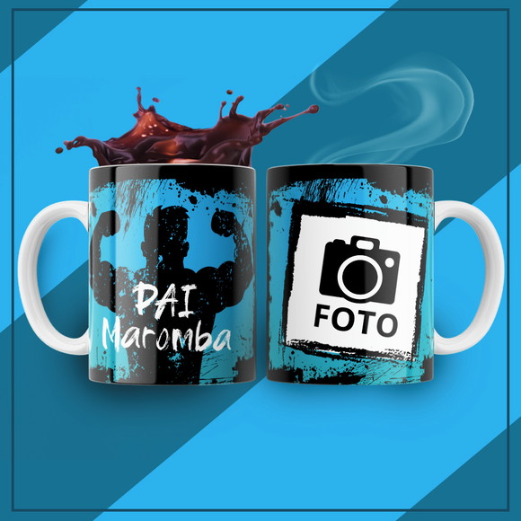Caneca Personalizada Pai Maromba Academia Fitness - foto 1