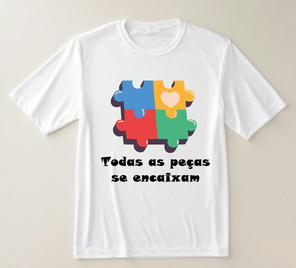Camiseta Autismo Todas as Peças se Encaixam - foto 1
