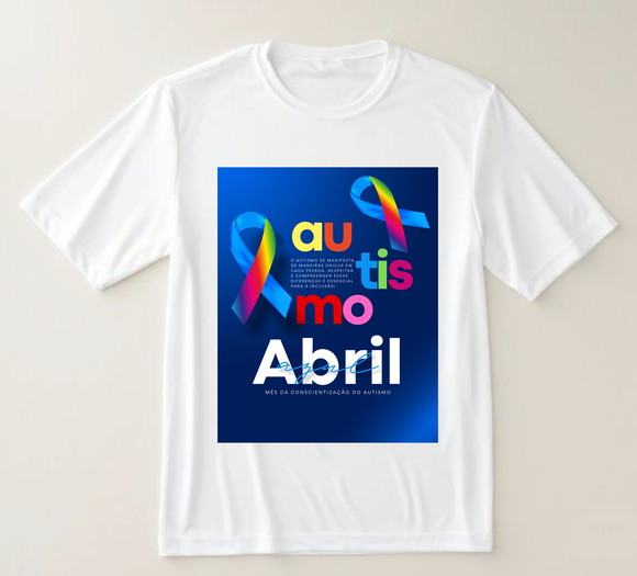 Camiseta Autismo Abril Azul Conscientização com Estilo - foto 1