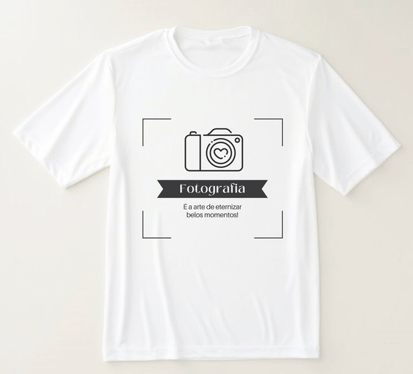 Camiseta Fotografia Minimalista Frase Inspiradora