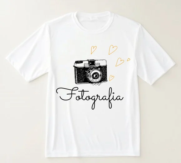 Camiseta Fotografia Estilo Vintage com Toque Romântico