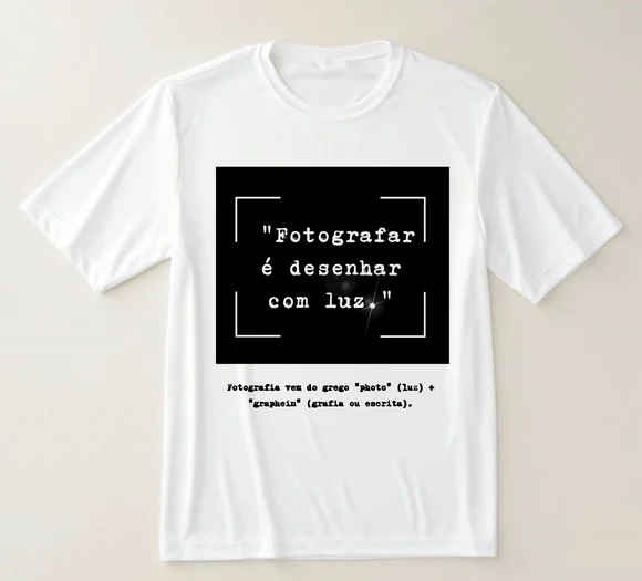 Camiseta Estampa Fotografia Fotografar É Desenhar com Luz - foto 1