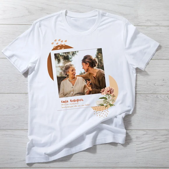 Camiseta Personalizada com Foto e Nome - Presente Único - foto 1