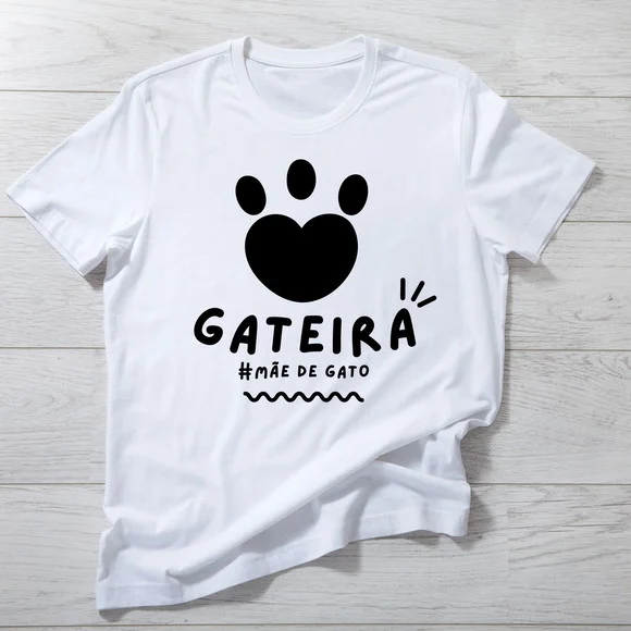 Camiseta Gateira - Mãe de Gato - Presente Pet Lover - foto 1