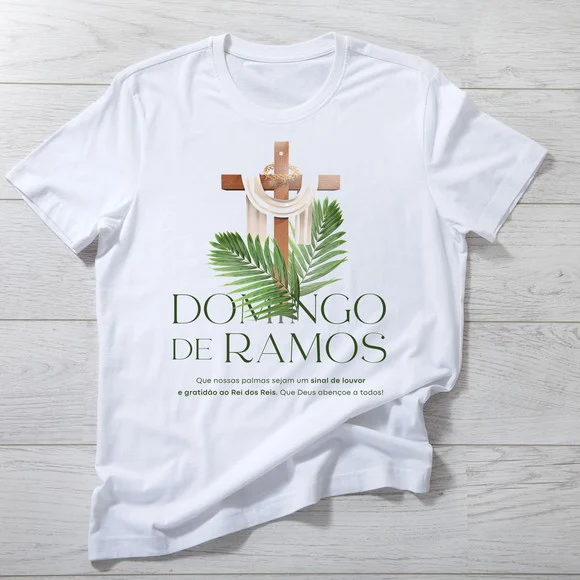 Camiseta Domingo de Ramos - Fé, Devoção e Reflexão - foto 1