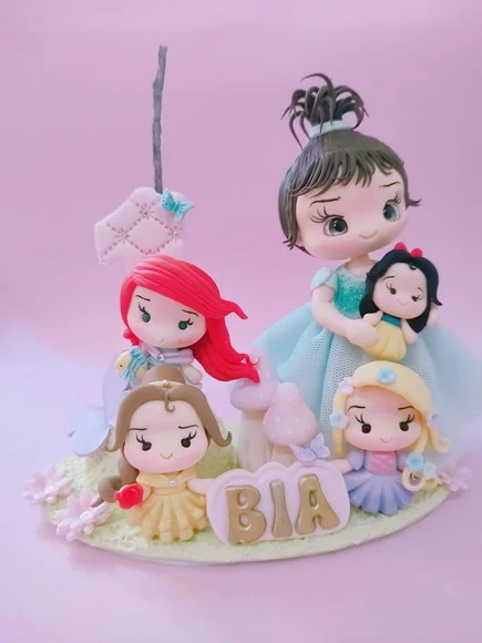 Topo de Bolo Princesas - foto 1