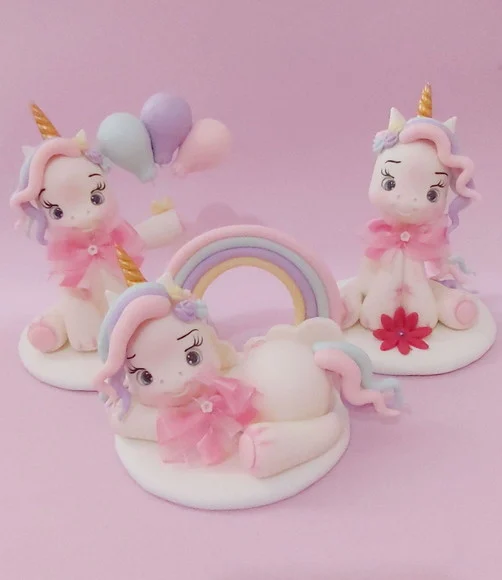 Kit 3 Unidades Unicornio Biscuit - foto 1