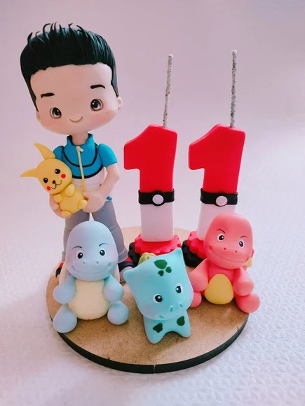 Topo de Bolo Pokémon Biscuit - foto 1