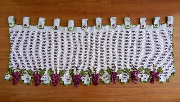 Bandô de Crochê com Uvas - foto 1