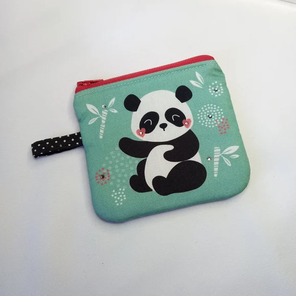 Porta Moedas de Tecido Panda - Meia Tigela - foto 1