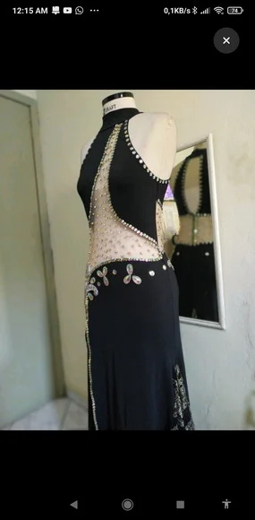 Vestido Said Bordado com Strass e Pedrarias - foto 1