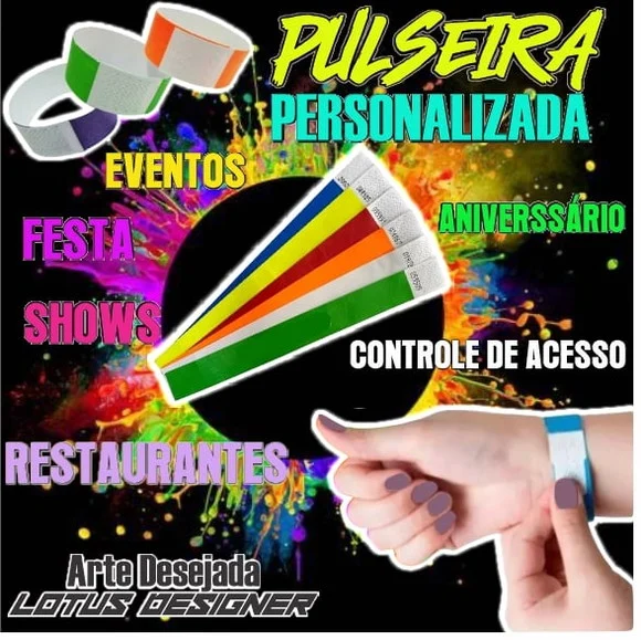 Pulseiras para Festas Personalizadas - foto 1