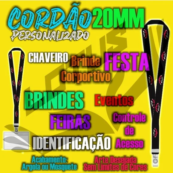 Cordão para Crachá Personalizado - foto 1