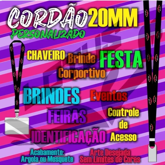 Cordão para Crachá Personalizado - foto 1