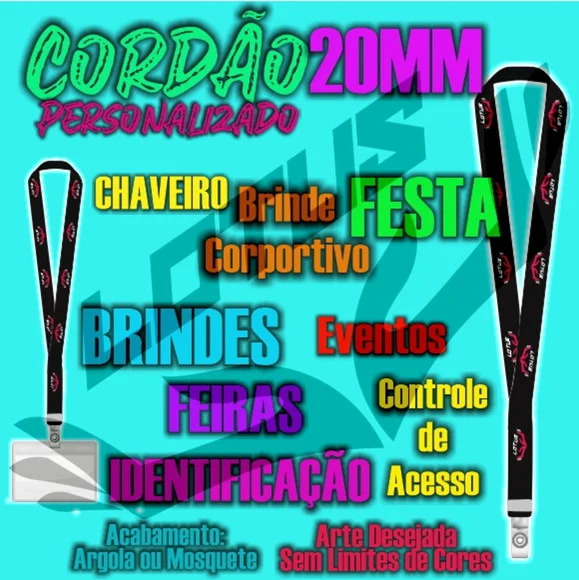 Cordão para Crachá Personalizado - foto 1