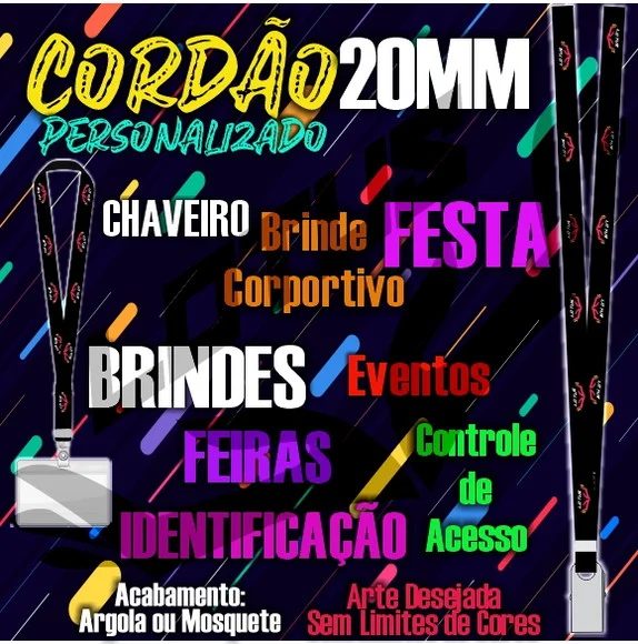 Cordão para Crachá Personalizado - foto 1