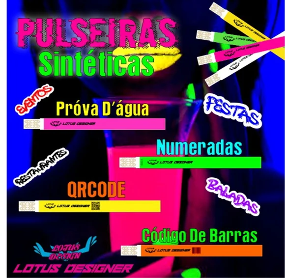 Pulseiras Personalizadas Festas Shows Eventos