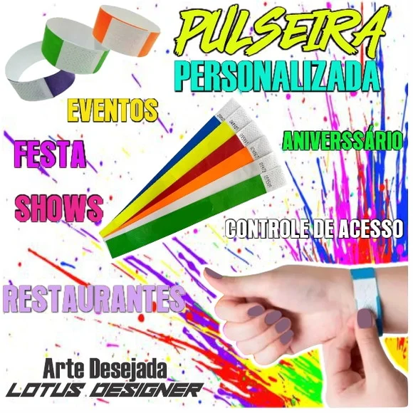 Pulseiras Personalizadas Festas Shows Eventos