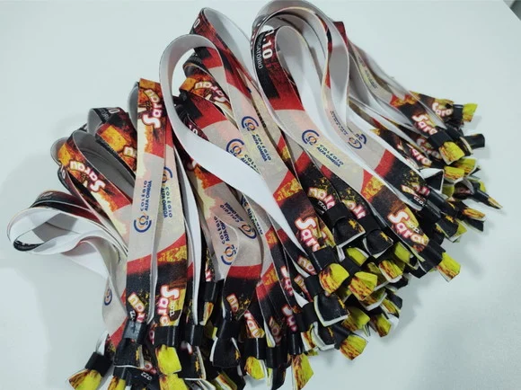 Pulseiras Personalizadas de Tecido Festas e Eventos !