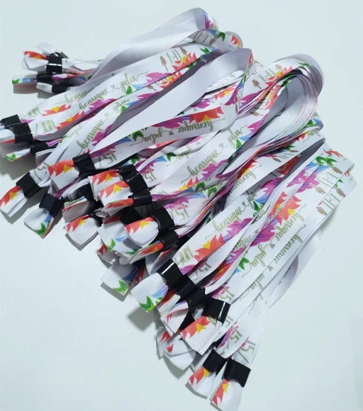 Pulseiras Personalizadas de Tecido Festas e Eventos !